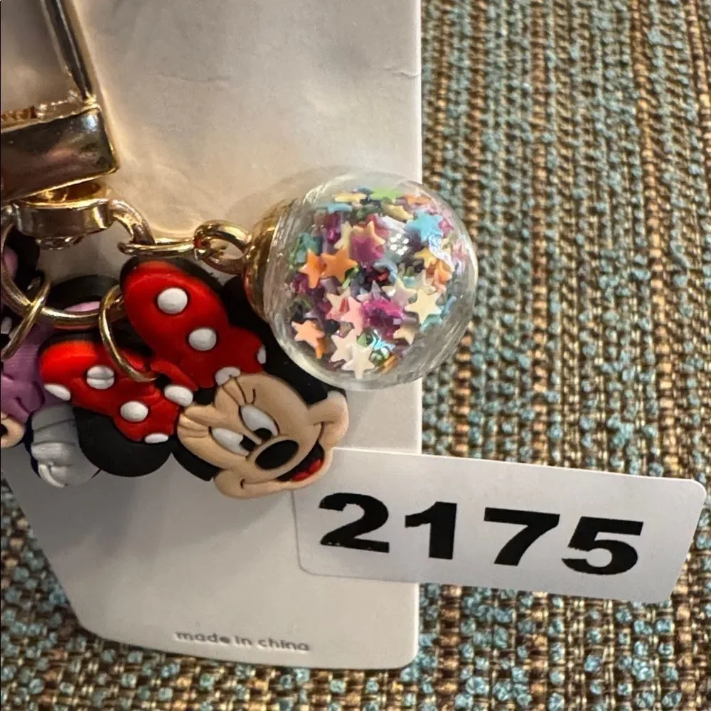 2175 Minnie Mouse Zipper‎ Pull & Bag Charm